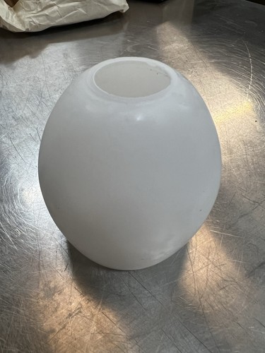 Frosted glass ball - glass, ball/oval