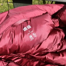 Uniqlo burgundy longline down