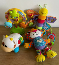 Bundle of Baby Sensory Toys Lamaze, Vtech High Chair Toy, Buggy Toys,