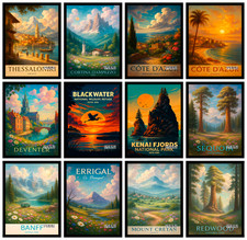 Global Capitals Travel Poster