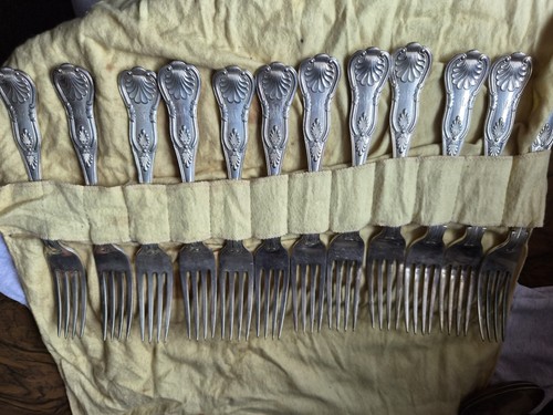Set silver plated - of,
