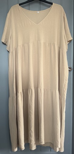 Ladies light brown beige maxi - light,