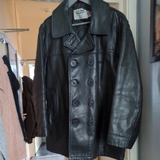 SCHOTT 740N BLACK LEATHER PEA