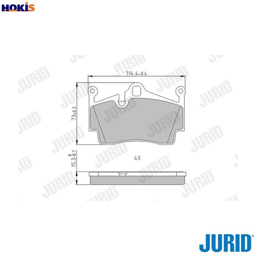 Brake pad set disc - pad,