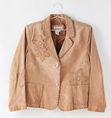 Vintage leather tan camel - leather,