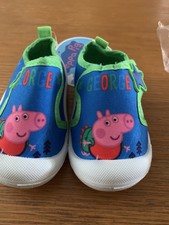 Size 4 Infant. George pig Canvas Shoes. BNWT.
