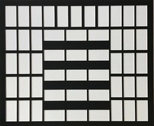 STANDARD SIZE 50 CIGARETTE CARD MOUNT 15H/35V - Black Green Maroon Blue Brown +