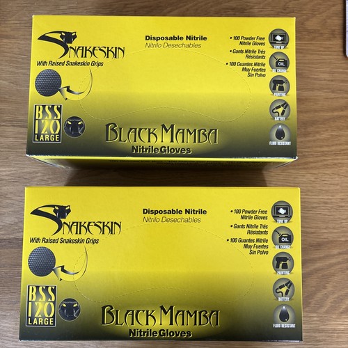 Black mamba nitrile gloves - mamba,