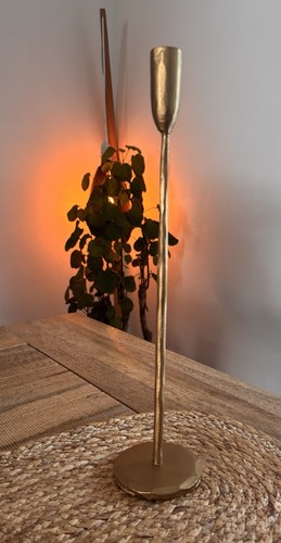 Nkuku mbata brass candlestick - nkuku,,