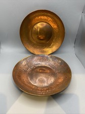 Vintage copper hammered bowls