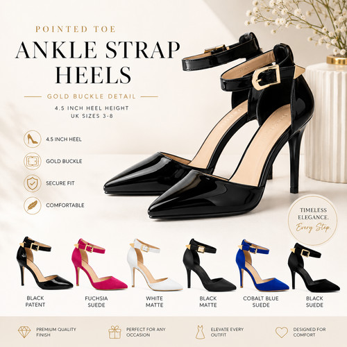 Women pointed toe - pointed, ankle