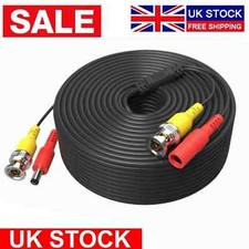 5M 10M 15M-50M BNC DC Power Video Lead CCTV Security Camera DVR Extension Cable