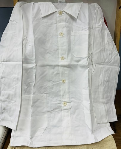 Painters white cotton jacket - white,
