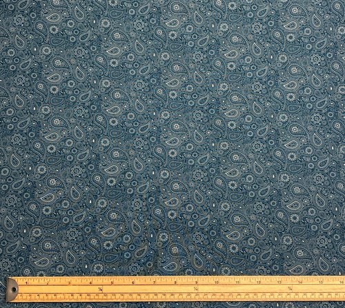 Teal cotton fabric petrol - teal,