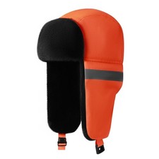 Hi Viz Reflective Cap High Vis Safety Work Hat Visibility Earflag Fleece Mens