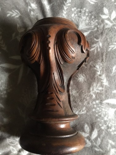 Vintage wooden carving lamp - ,