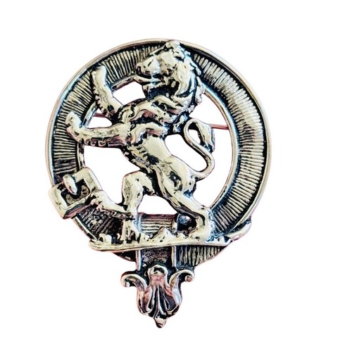 Lion rampant kilt brooch pin - lion,