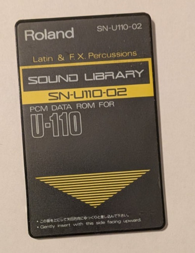 Roland sound library card - roland,