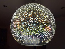 John Lewis Oberon Holographic Pendant Ceiling Light Multi (new other)