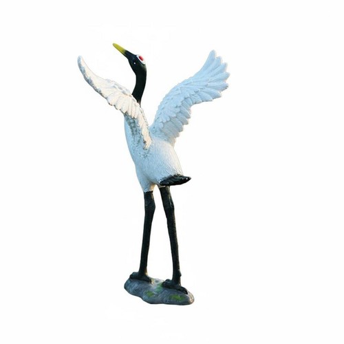 Resin crane bird figurine - resin,