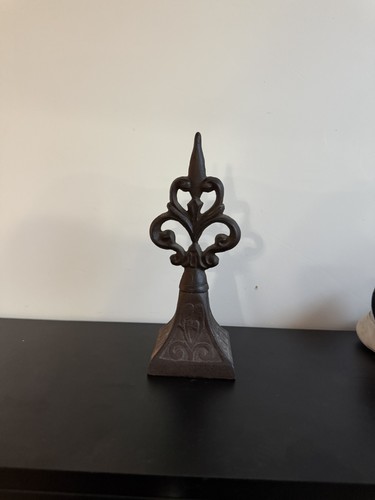 Cast iron fence post - fence,