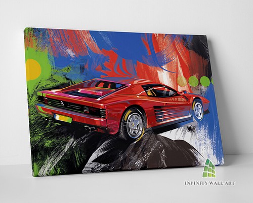 Vintage red ferrari sports car - ferrari,