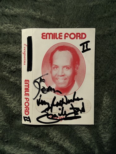 Emile ford hand signed - emile,