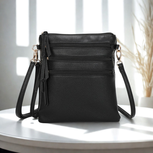 Ladies multi zip - multi, crossbody