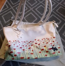 Radley White Leather Poppy