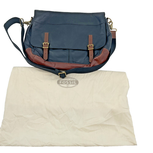 Fossil black leather crossbody - fossil,