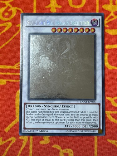 Yugioh scarlight red dragon - red,