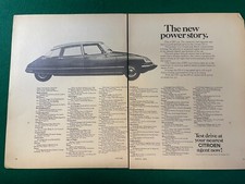 CITROEN DS 21 & DEALER LIST 1970 A4 X 2 ADVERT B