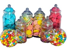 Mixed plastic sweet jars two - 8,