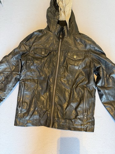 314 boys black faux - #314,
