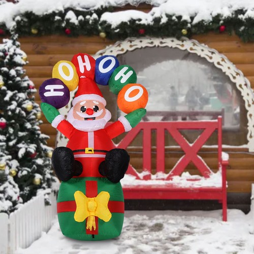 Inflatable father xmas 9ft - inflatable,