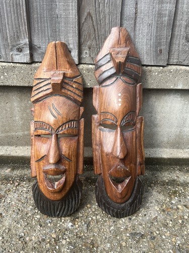 African hand carved wooden - carved,