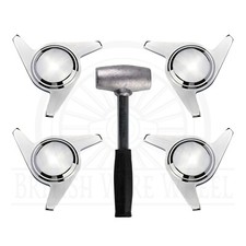 3 Bar Swept Chrome Knock Off