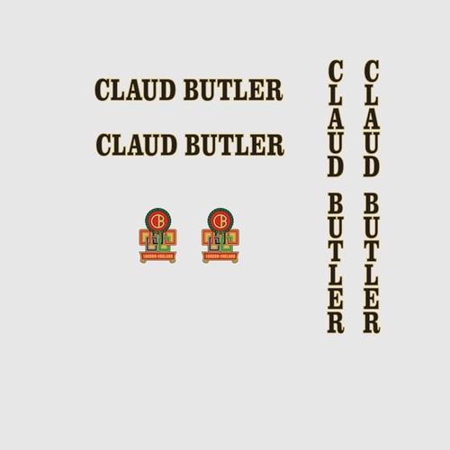 Claud butler bicycle decals - claud,