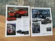 FORD TRUCKS BY TUSCANY SALES SHEETS. x 2. 2007.   RARE. USA MARKET.  SEE  PHOTOS