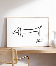 Picasso Sausage Dog Print
