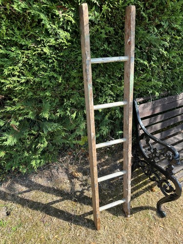 Vintage wooden ladder - ladder, 5