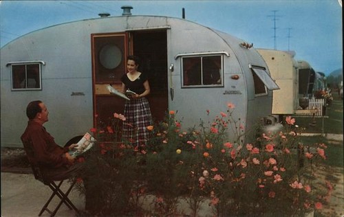 Camper woman man teardrop - man,