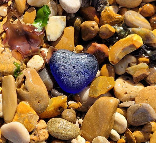 Rare royal blue sea glass - royal,