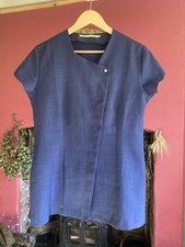 Florence Roby Therapist Tunic Blue Diamanté Detail Size12