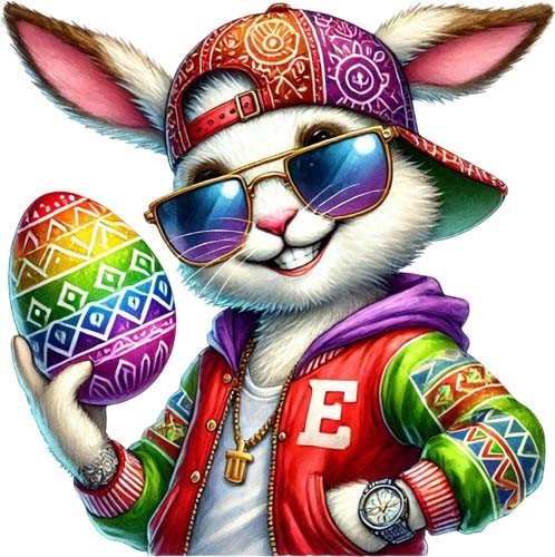 Easter hip hop bunny rabbit - easter,