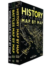 Map by Map Series 3 Books Collection Set Battles, History of the World War II