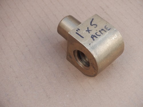 Lathe top slide bronze nut - slide,