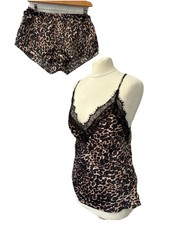 Ann Summers Pyjamas Size S 8/10 Shorts Satin Polyester Women’s 