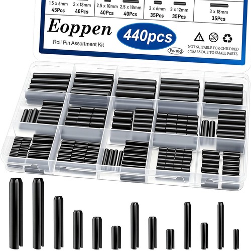440pcs roll pin assortment kit - pin,