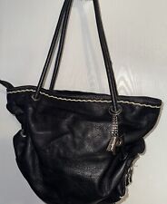 Black Pebbled Leather Slouch